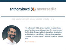 Tablet Screenshot of anthonybucci.com